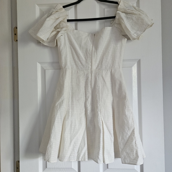 KEEPSAKE the Label Cream Flutter Sleeve Mini Dress - Picture 8 of 9